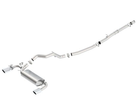 Borla 16-17 Ford Focus RS 2.3L MT Round Angle-Cut Tips Split Rear Exit ATAK Catback Exhaust - View 2 | Dirty Garage