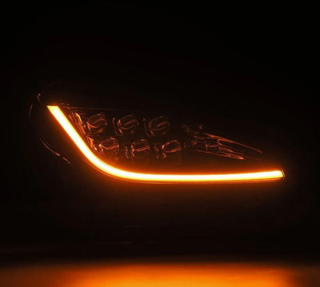 2021-2025 GR86 BRZ Nova-Series LED Projector Alpha Black Headlights - View 3 | Dirty Garage