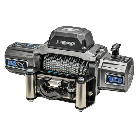 Universal 10k LB 12V DC SX10 Winch w/ Steel Wire Graphite Rope | Dirty Garage