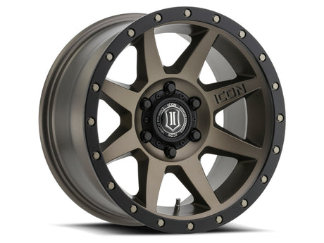 Universal Rebound 17x8.5 6x5.5 25mm Offset 5.75" BS 95.1mm Bore Bronze Wheel | Dirty Garage