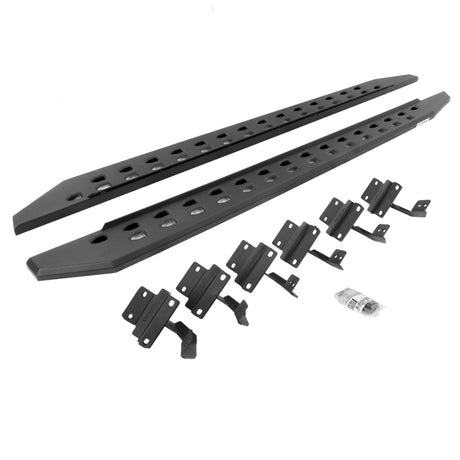 Go Rhino 17-22 Ford F-250/F-350 SC RB20 Slim Running Boards Kit (w/Brackets) - Tex. Blk | Dirty Garage