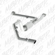 2016-2024 Titan 5.6L XD 4" Tip 3" AL Cat Back Single Side | Dirty Garage