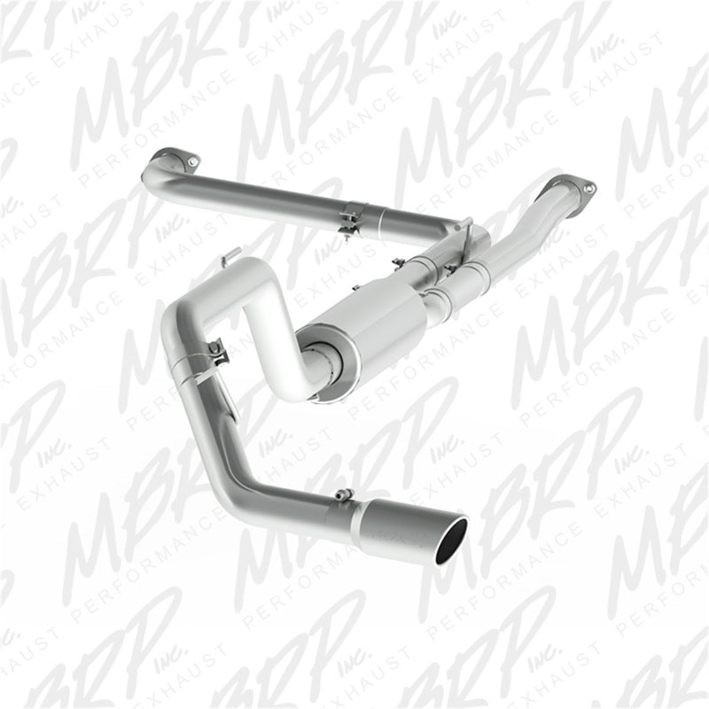 2016-2024 Titan 5.6L XD 4" Tip 3" AL Cat Back Single Side | Dirty Garage