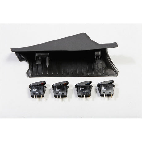 Rugged Ridge A-Pillar 4 Switch Pod Kit Black LHD 11-18 JK - View 5 | Dirty Garage