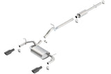 Borla 12-16 Jeep Wrangler 3.6L AT/MT 4DR 4WD S SQ RL AC SR 2.5in 2in TIP 3.5inx3.28in Black Chrome - View 3 | Dirty Garage
