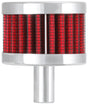 Universal Steel Base Chrome Top Crankcase Vent Filter 1/2in. Vent/2in. OD/1-1/2in. Height | Dirty Garage