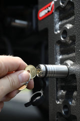 Gen-Y InfiniteRule (2) 3/4in x 3-7/8in Hitch Locks (1) 5/8in x 3-5/8in 3.0in Receiver Lock w/6 Keys - View 2 | Dirty Garage
