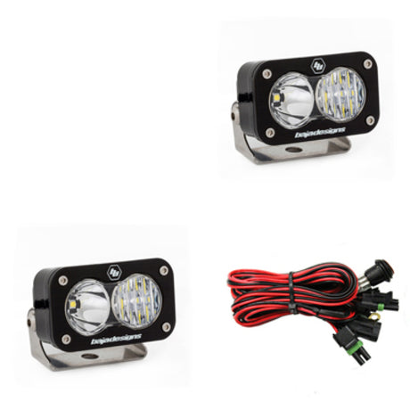 Universal S2 Pro Series LED Light Pods Driving Combo Pattern Pair | Dirty Garage