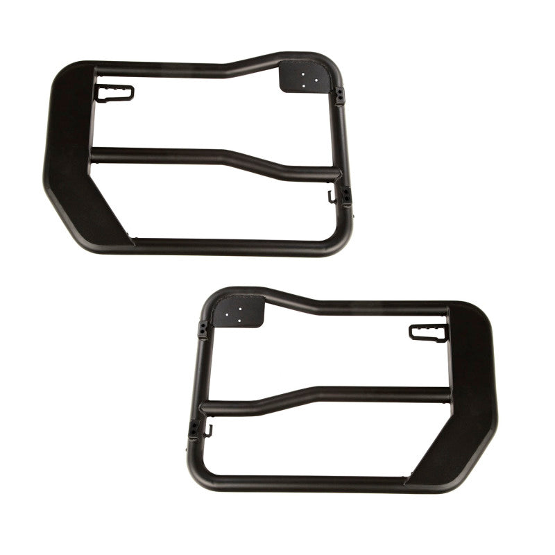 Rugged Ridge Fortis Front Tube Doors with Mirrors 18-23 Jeep Wrangler JL/JT - View 2 | Dirty Garage