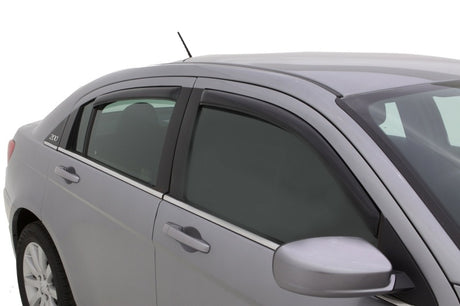 2007-2010 Sebring Ventvisor Front and Rear Window Deflectors Smoke 4-Piece - View 2 | Dirty Garage