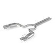 2018-2019 Mustang GT 5.0 3" Dual Split Rear Cat Back Quad 4.0in Dual Wall Tips T304 | Dirty Garage