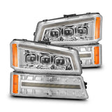 2003-2006 GM HD Avalanche Chrome Nova-Series LED Projector Headlights | Dirty Garage