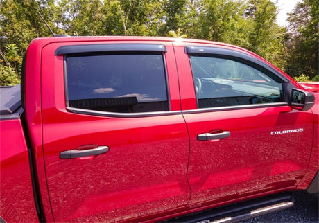 2023 GM Colorado Canyon Ventvisor Outside Mount Window Deflectors 4-Piece Smoke - View 6 | Dirty Garage