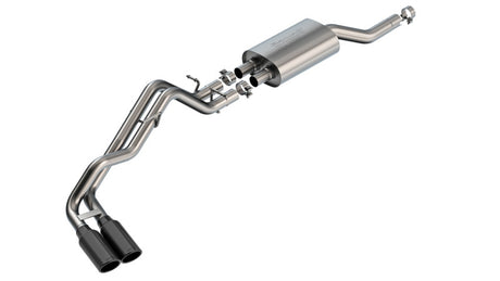 Borla 2024+ Ford Ranger XLT S Type Catback System - Black Chrome | Dirty Garage