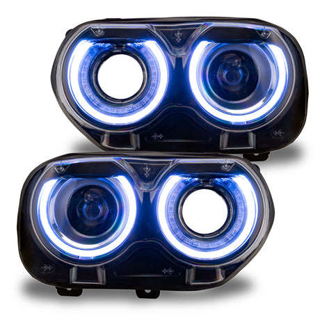 2015-2021 Challenger RGB+W Headlight DRL Upgrade Kit ColorSHIFT+W - View 3 | Dirty Garage