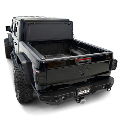 Westin 20-22 Jeep Gladiator JT 4WD 5ft. Bed Hard Tri-Fold Tonneau Cover - Black - View 9 | Dirty Garage