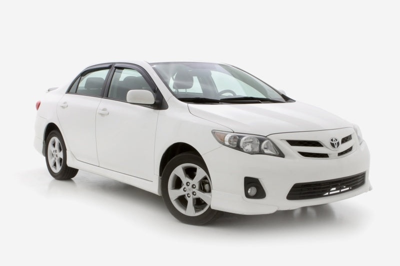 2009-2013 Corolla Front and Rear Window Deflectors Smoke 4-Piece - View 6 | Dirty Garage