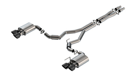 Borla 2024 Ford Mustang Dark Horse 5.0L V8 w/Active Exhaust S-Type Cat-Back Exhaust System - BC Tips | Dirty Garage