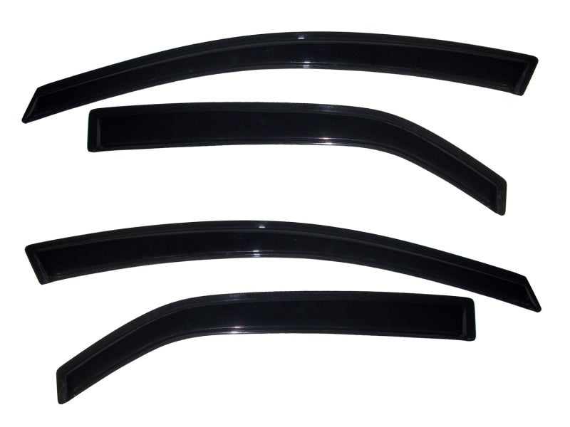 2010-2012 Forte Ventvisor Outside Mount Window Deflectors Smoke 4-Piece - View 4 | Dirty Garage