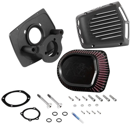 Street Metal Intake System for 2001-2016 Harley-Davidson Softail/Dyna - Shaker Black - View 3 | Dirty Garage