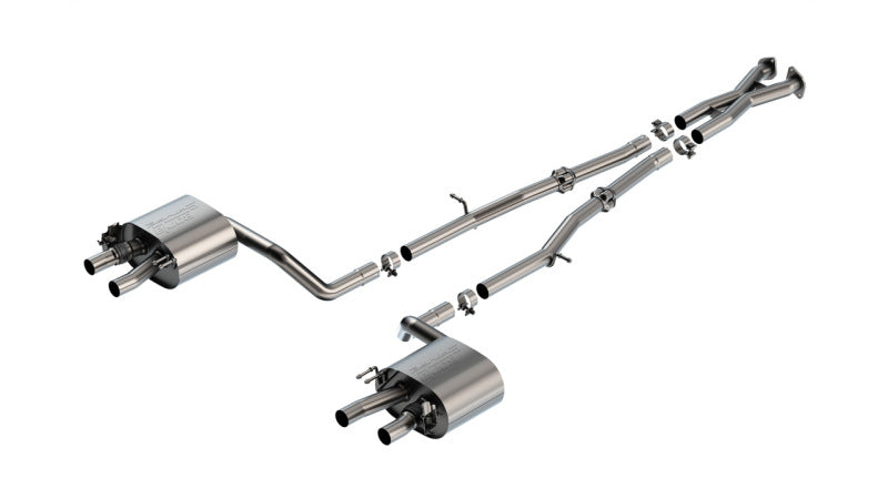 Borla 22-23 Kia Stinger 3.3L V6 Turbo 2.25in Pipe Dia Dual Split Rear Exit S-Type Cat-Back Exhaust | Dirty Garage