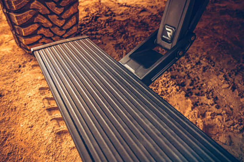2021-2025 F-150 Hybrid / Lightning Black PowerStep Plug N Play - View 2 | Dirty Garage
