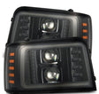 1992-1996 Super Duty Luxx-Series Projector Alpha-Black Headlights | Dirty Garage