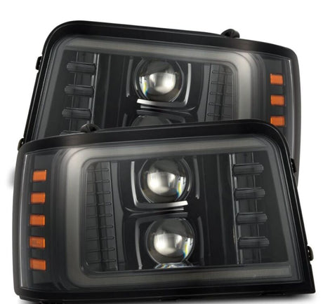 1992-1996 Super Duty Luxx-Series Projector Alpha-Black Headlights | Dirty Garage