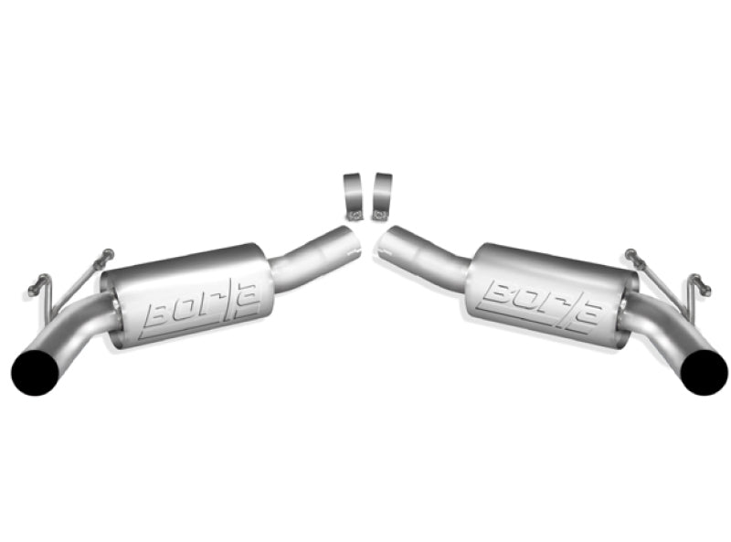 Borla 2010 Camaro 6.2L ATAK Exhaust System w/o Tips works With Factory Ground Effects Package (rear - View 3 | Dirty Garage