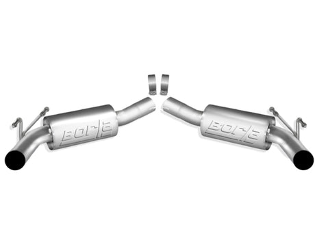 Borla 2010 Camaro 6.2L ATAK Exhaust System w/o Tips works With Factory Ground Effects Package (rear - View 3 | Dirty Garage