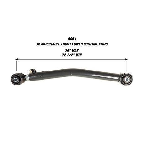 2007-2018 Wrangler High Clearance Adjustable Front Lower Control Arms (SYN8051)