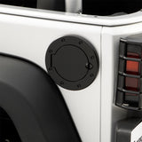 Rugged Ridge 07-18 Jeep Wrangler JK Black Non-Locking Gas Cap Door - View 3 | Dirty Garage