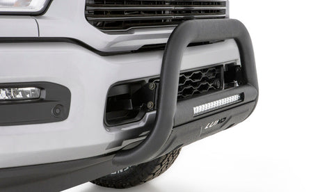 2007-2017 GM 1500 Black Bull Bar w/ Light & Wiring - View 2 | Dirty Garage
