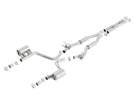 Borla 2015 Dodge Challenger SRT/392 Hemi 6.4L V8 S-TYPE Catback Exhaust w/ Valves Factory Bezel - View 3 | Dirty Garage