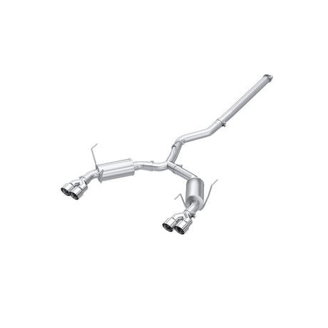 2022- Subaru WRX 3" Cat Back Dual Split Rear Quad Tips Street Profile Exhaust | Dirty Garage