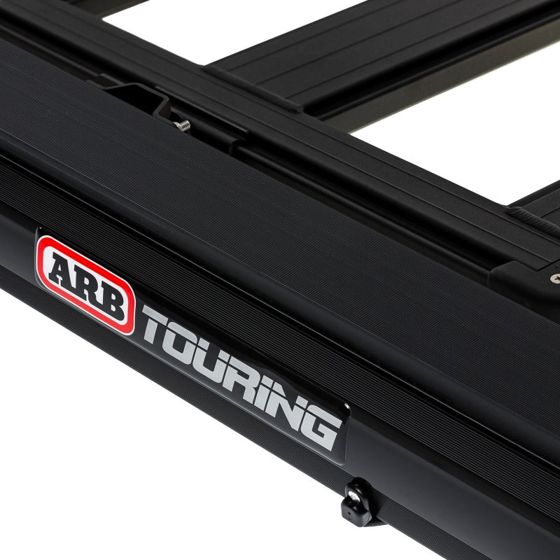 ARB Aluminum Awning, Black Frame, 8.2FT x 8.2FT, Installed with LED Light Strip - View 10 | Dirty Garage