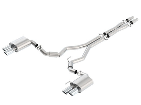 Borla 2018 Ford Mustang GT 5.0L AT/MT (w/o Valves) S-Type 3in Cat-Back Exhaust w/Polished Tips | Dirty Garage