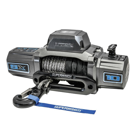 Universal 10k LB 12V SX10SR DC Graphite Synthetic Rope Winch - View 2 | Dirty Garage