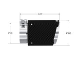 Universal Carbon Fiber Tip 3" ID 4" OD 6.13" Length Angle Cut Dual Wall - View 4 | Dirty Garage