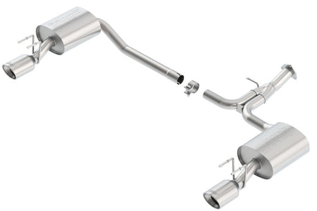 Borla 13-15 Honda Accord Coupe 3.5L FWD SS Rear Section Single Split Rear Exit Touring Exhaust - View 3 | Dirty Garage