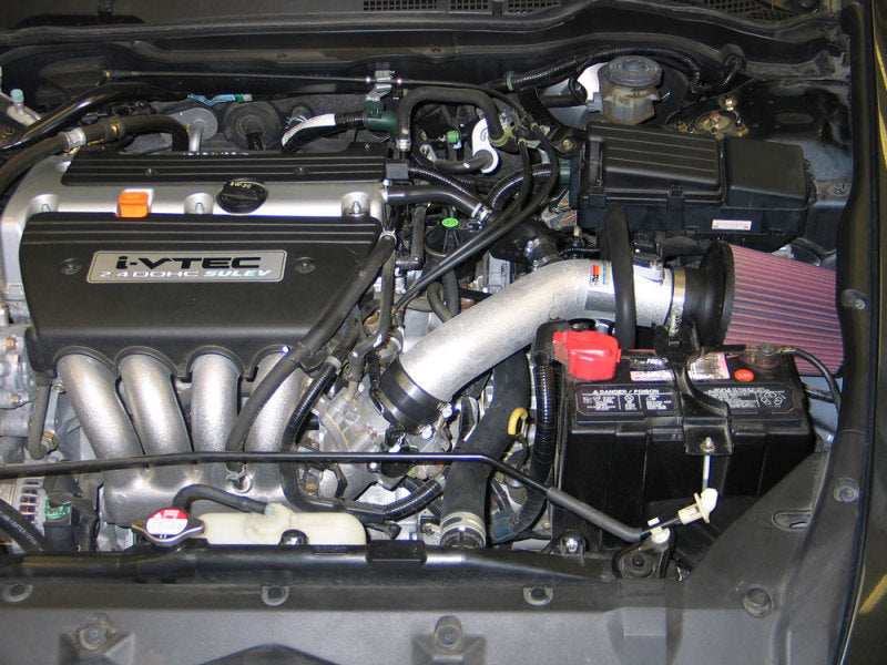 2005-2007 Accord L4-2.4L Silver Typhoon Short Ram Intake - View 4 | Dirty Garage