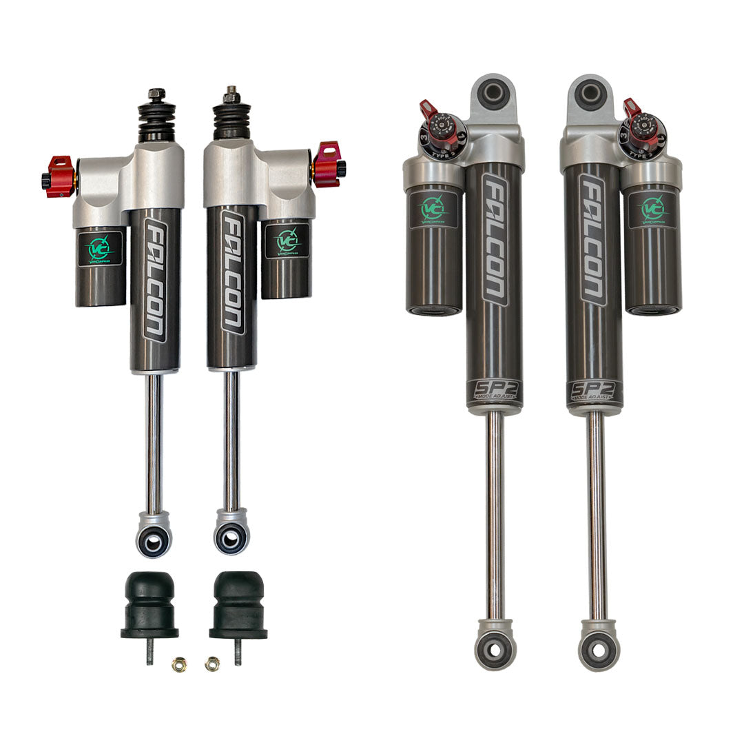 2015-2026 Sprinter 2500 4x4 Falcon 3.3 Fast Adjust Front & Rear Shocks w/ Sumo Springs, Light/Mid Rear Tune (7341)