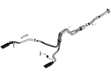 Borla F-150 2021 5.0L 2dr RC SB (122.8 WB) XL/XLT 3/2.25 SRE Cat-Back ATAK Black Chrome Tips | Dirty Garage