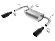 Borla 12-16 Jeep Wrangler 3.6AT/MT 4WD 2+4DR S/ SQ /RL/AC SR 2.5in, 2in Tip 3.5 sqx8 Black Chrome | Dirty Garage
