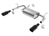 Borla 12-16 Jeep Wrangler 3.6AT/MT 4WD 2+4DR S/ SQ /RL/AC SR 2.5in, 2in Tip 3.5 sqx8 Black Chrome | Dirty Garage