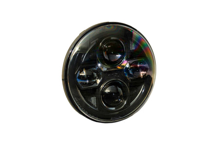 Universal Sealed7 2.0 Black 7in Round LED Headlight | Dirty Garage