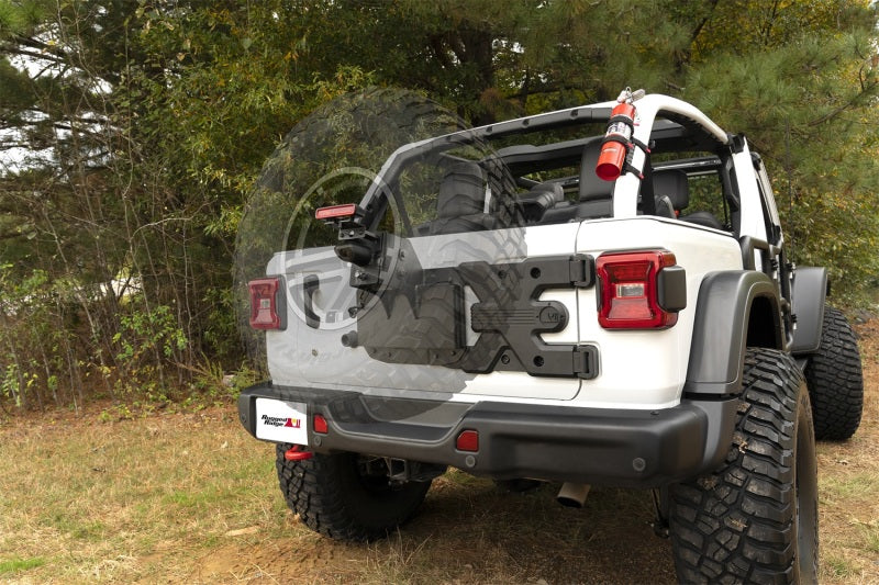 Rugged Ridge Spartacus HD Tire Carrier Wheel Mount 18-20 Jeep Wrangler JL - View 4 | Dirty Garage