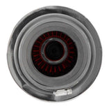 Universal Air Filter Chrome Round Tapered Red - 4in Flange ID x 1.125in Flange Length x 9.5in H - View 16 | Dirty Garage