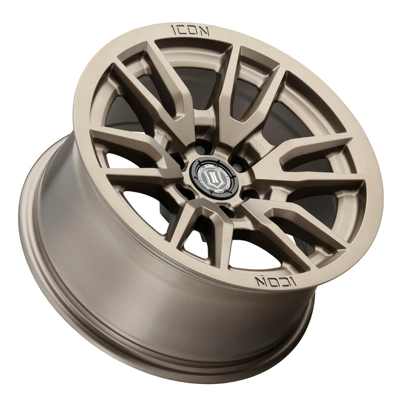 Universal Vector 6 17x8.5 6x5.5 0mm Offset 4.75" BS 106.1mm Bore Bronze Wheel - View 3 | Dirty Garage