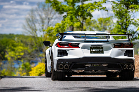 2020-2024 GM Corvette 3" Active Cat Back Quad Split Rear Exit Exhaust with AFM Sims - View 7 | Dirty Garage